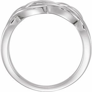 Sterling Silver 9 mm Criss-Cross Ring - BN & CO JEWELRY
