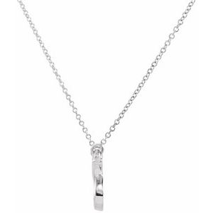 14K White Freeform Bar 16" Necklace - BN & CO JEWELRY