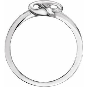 14K White Cross Ring - BN & CO JEWELRY