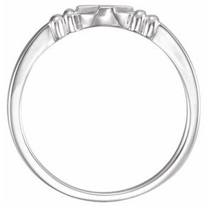 Sterling Silver Cross Chastity Ring - BN & CO JEWELRY