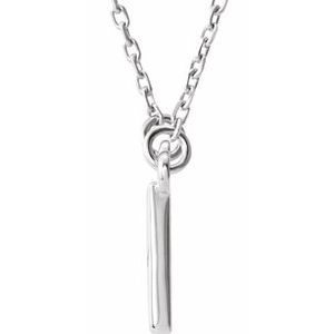 14K White Square 16.5" Necklace - BN & CO JEWELRY