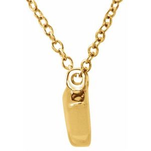 14K Yellow Arrow 16"-18" Necklace - BN & CO JEWELRY