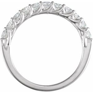 14K White 5/8 CTW Natural Diamond Anniversary Band - BN & CO JEWELRY