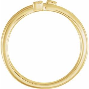 14K Yellow .06 CTW Diamond Bar Ring - BN & CO JEWELRY