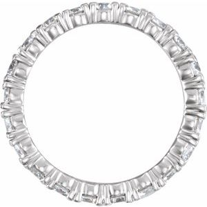 Platinum 1 9/10 CTW Natural Diamond Eternity Band Size 5 - BN & CO JEWELRY