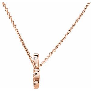 14K Rose 1/4 CTW Natural Diamond 18" Necklace - BN & CO JEWELRY