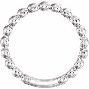 Sterling Silver 3 mm Stackable Bead Ring - BN & CO JEWELRY