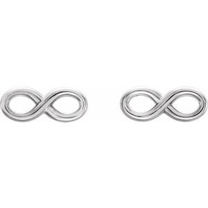 Platinum Infinity-Inspired Earrings - BN & CO JEWELRY