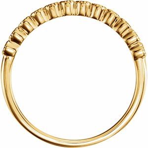 14K Yellow 1/6 CTW Natural Diamond Anniversary Band - BN & CO JEWELRY