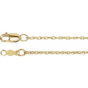 14K Yellow 1.25 mm Rope 16" Chain - BN & CO JEWELRY