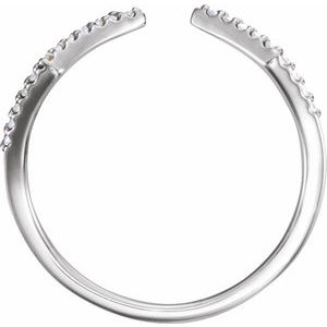 14K White 1/5 CTW Diamond Geometric Ring - BN & CO JEWELRY