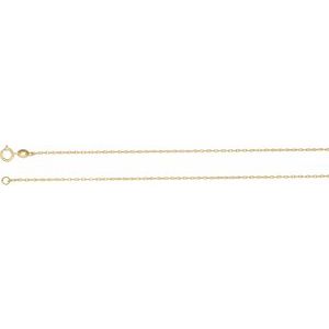 14K Yellow Gold Filled 1 mm Solid Rope 24" Chain - BN & CO JEWELRY