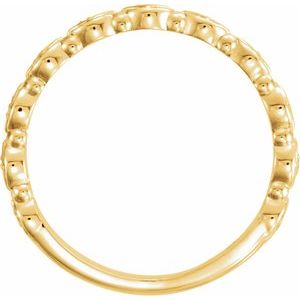 14K Yellow 1/8 CTW Stackable Diamond Ring - BN & CO JEWELRY