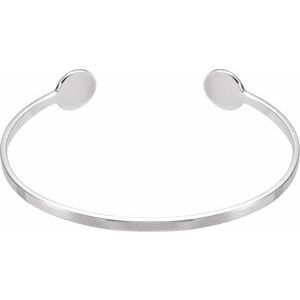 Sterling Silver Cuff 6 3/4" Bracelet - BN & CO JEWELRY