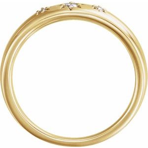 14K Yellow .05 CTW Diamond Starburst Ring - BN & CO JEWELRY