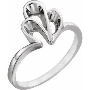 14K White Freeform Ring - BN & CO JEWELRY