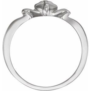 Sterling Silver The Gift Wrapped Heart® Ring Size 4 - BN & CO JEWELRY