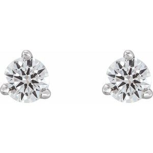 14K White 1/5 CTW Natural Diamond Earrings - BN & CO JEWELRY