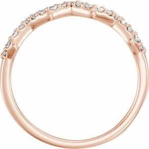 14K Rose 1/5 CTW Natural Diamond Stackable Ring - BN & CO JEWELRY