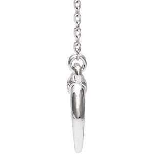 Sterling Silver .025 CTW Natural Diamond 16-18" Necklace - BN & CO JEWELRY