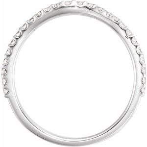 14K White 1/5 CTW Diamond Matching Band - BN & CO JEWELRY