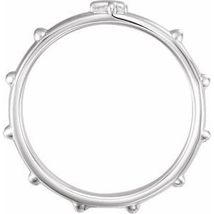 Sterling Silver Rosary Ring Size 6 - BN & CO JEWELRY