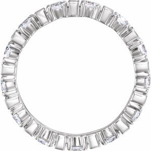 14K White 2 1/6 CTW Natural Diamond Eternity Band - BN & CO JEWELRY