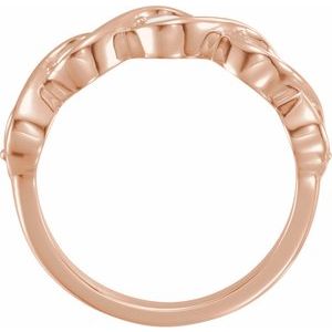 14K Rose Natural Opal Stackable Ring - BN & CO JEWELRY