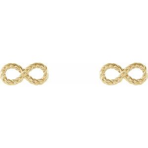 14K Yellow Infinity-Inspired Rope Earrings - BN & CO JEWELRY