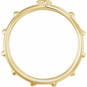 10K Yellow Rosary Ring Size 6 - BN & CO JEWELRY