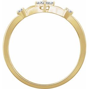 14K Yellow 1/10 CTW Natural Diamond Promise Ring - BN & CO JEWELRY