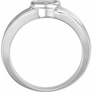 Continuum Sterling Silver Heart & Cross Ring - BN & CO JEWELRY
