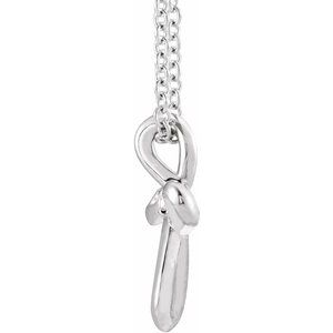 14K White .015 CTW Natural Diamond Cross 16-18" Necklace - BN & CO JEWELRY