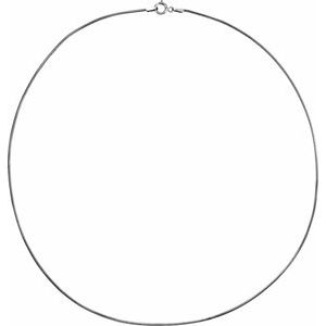 14K White Solid Snake 18" Chain - BN & CO JEWELRY