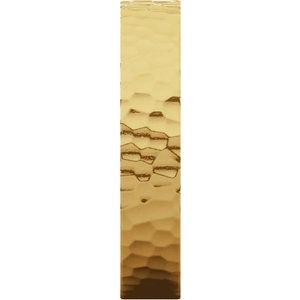 14K Yellow 4 mm Flat Band with Hammered Texture Size 8.5 - BN & CO JEWELRY