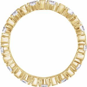 14K Yellow 2 1/6 CTW Natural Diamond Eternity Band - BN & CO JEWELRY