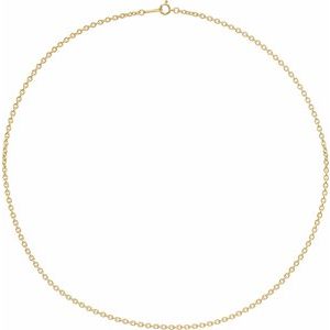 10K Yellow 2.2 mm Cable 24" Chain - BN & CO JEWELRY