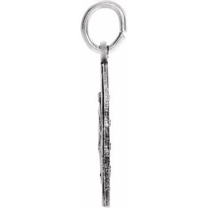 14K White 15 mm Miraculous Medal - BN & CO JEWELRY
