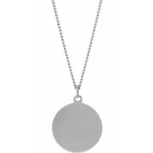 Sterling Silver 18 mm St. Anne Medal - BN & CO JEWELRY