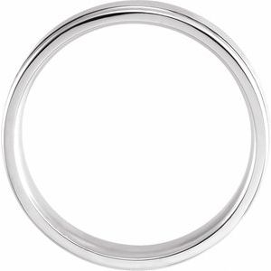 14K White 5 mm Grooved Band Size 7 - BN & CO JEWELRY