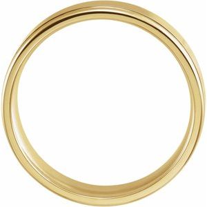 14K Yellow 6 mm Grooved Band Size 11 - BN & CO JEWELRY