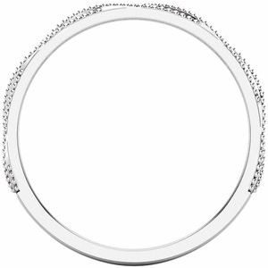14K White .05 CTW Natural Diamond Anniversary Band - BN & CO JEWELRY