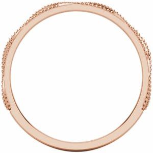 14K Rose .05 CTW Natural Diamond Anniversary Band - BN & CO JEWELRY