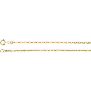 14K Yellow 1.5 mm Rope 18" Chain - BN & CO JEWELRY