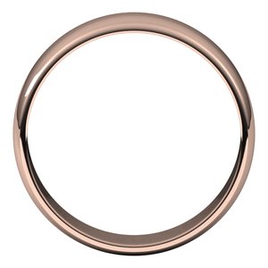 14K Rose 6 mm Half Round Light Band Size 8.5 - BN & CO JEWELRY