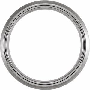 Tungsten & 18K Yellow Gold PVD 6 mm Domed Band Size 7.5 - BN & CO JEWELRY