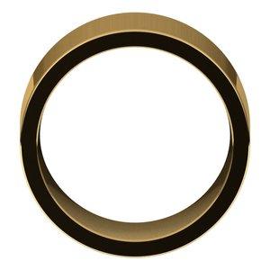14K Yellow 12 mm Flat Comfort Fit Band Size 12 - BN & CO JEWELRY