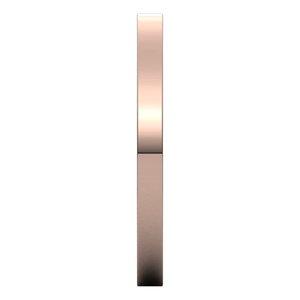 14K Rose 2 mm Flat Comfort Fit Band Size 6 - BN & CO JEWELRY