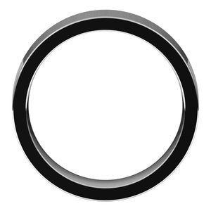 14K White 6 mm Flat Comfort Fit Band Size 8.5 - BN & CO JEWELRY