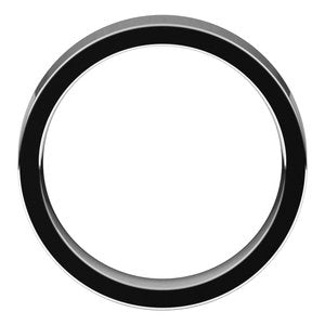 18K Palladium White 5 mm Flat Comfort Fit Band Size 8 - BN & CO JEWELRY